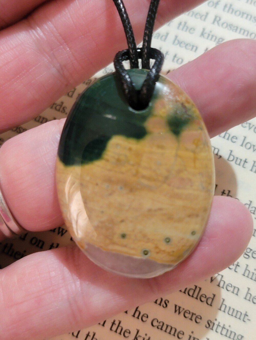 Ocean Jasper Pendant Necklace